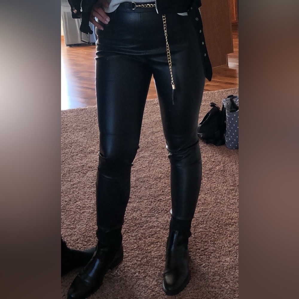 Zara faux leather pants